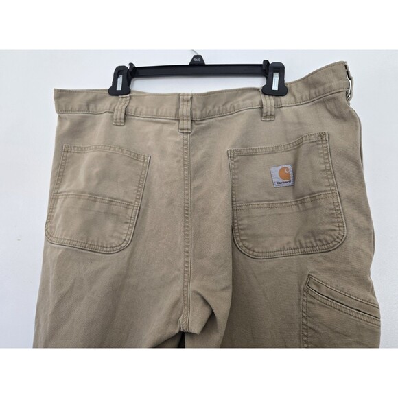 Carhartt Pants Mens 40x27 Beige Rugged Flex Relaxed Fit Khaki Work 102291-253 - Picture 4 of 7